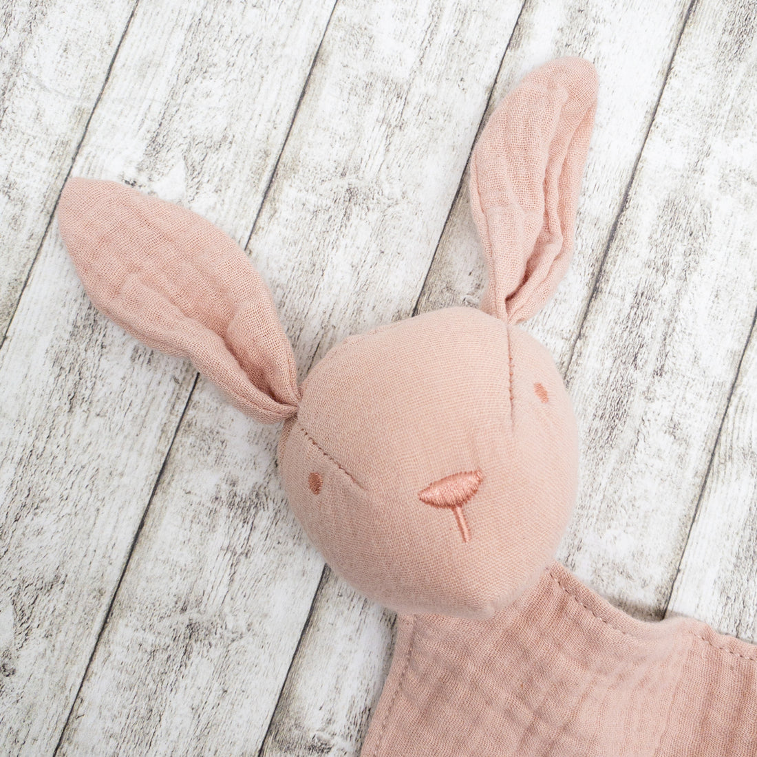 Schnuffeltuch Schmusetuch Hase rosa mit Personalisierung für Babys