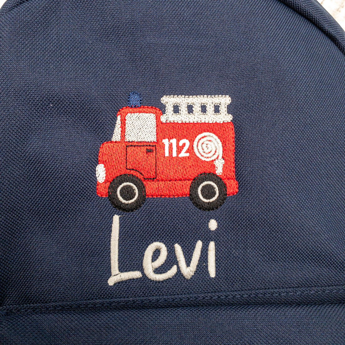 Personalisierter Kinderrucksack mit Name und Feuerwehr - Perfekt für den Kindergarten