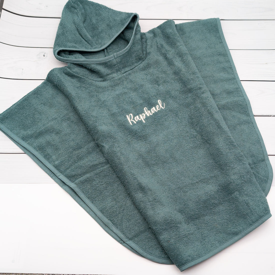 Badeponcho mit Name Badecape Kinderhandtuch Badetuch personalisiert