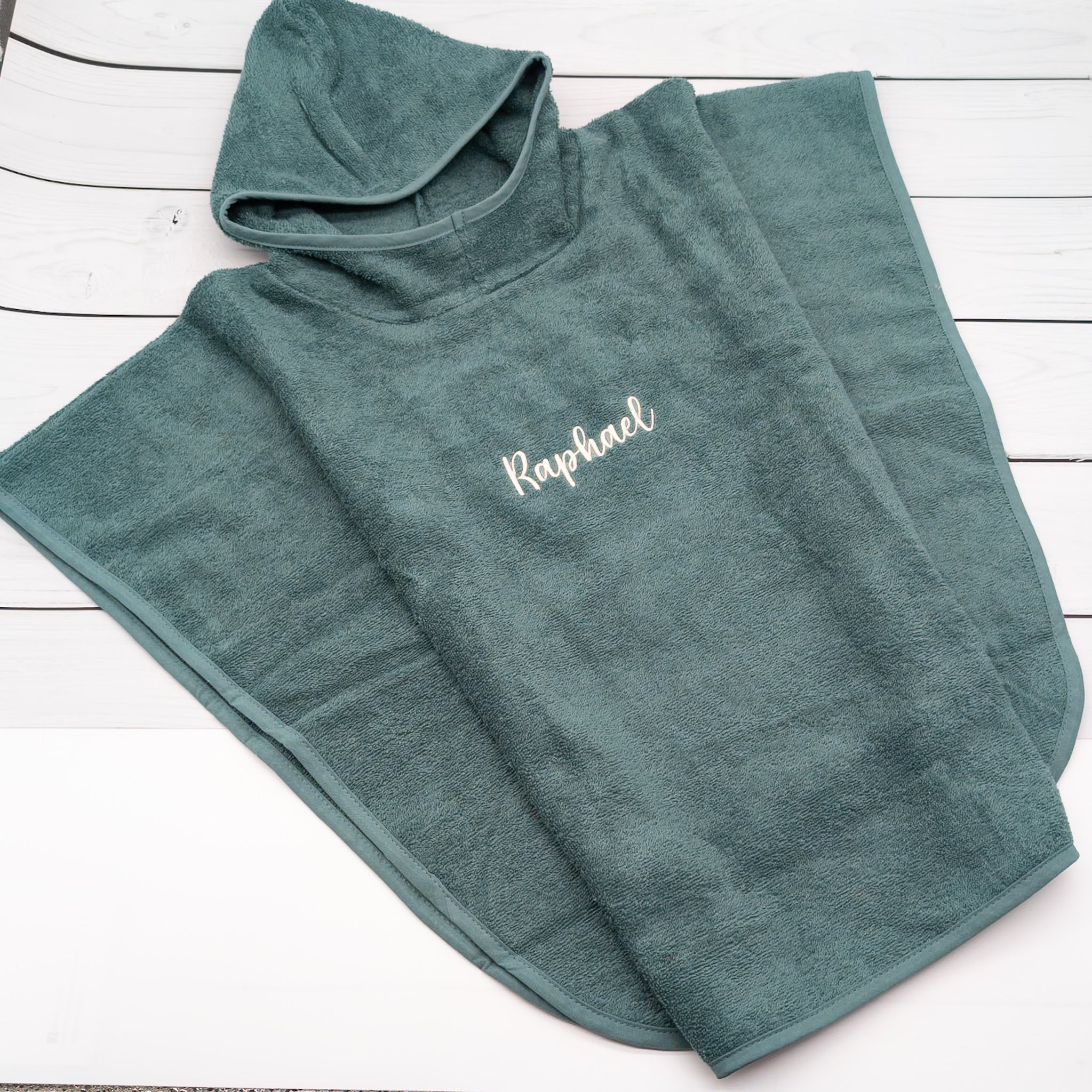 Badeponcho mit Name Badecape Kinderhandtuch Badetuch personalisiert