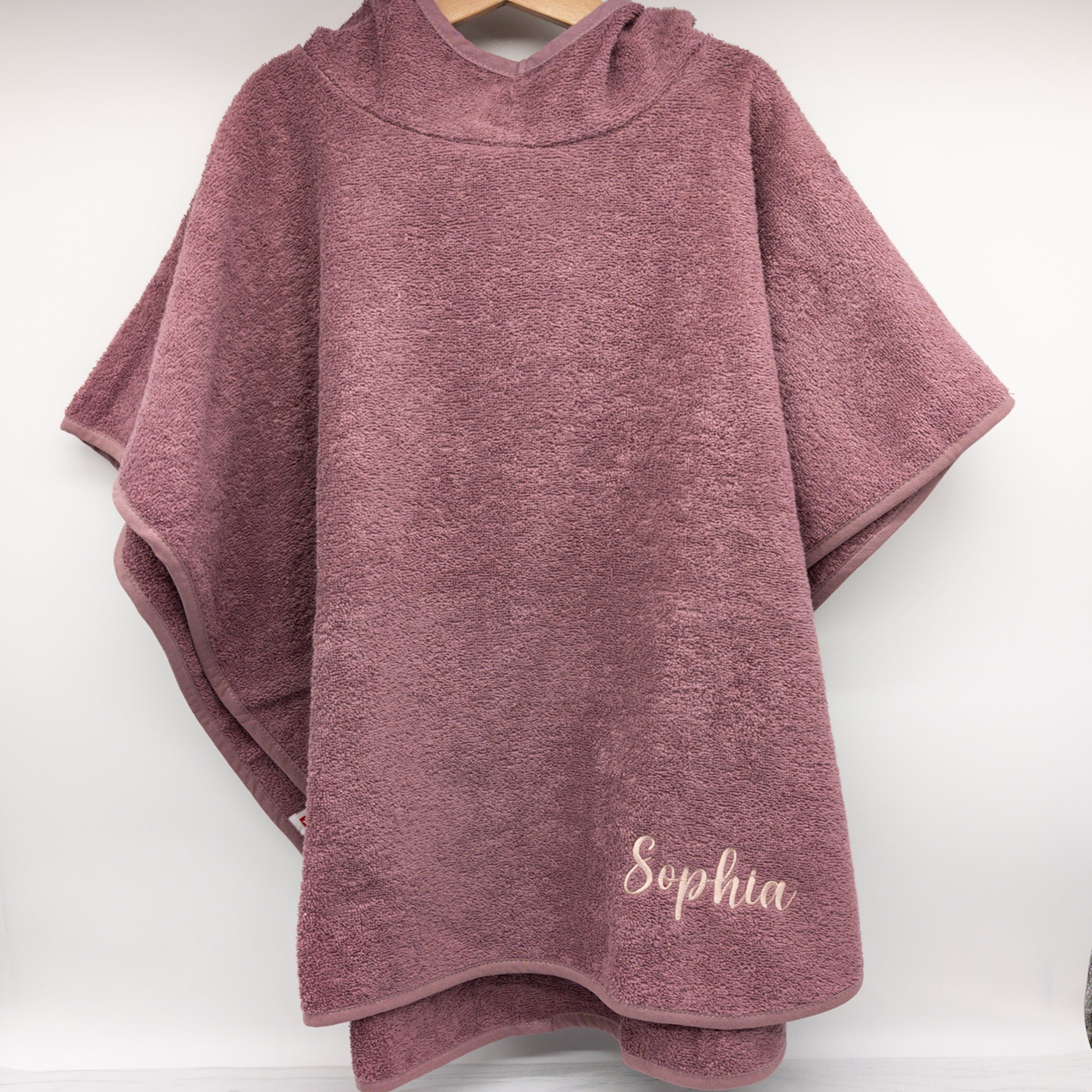 Badeponcho mit Hasenohren Badecape Kinderhandtuch Badetuch personalisiert