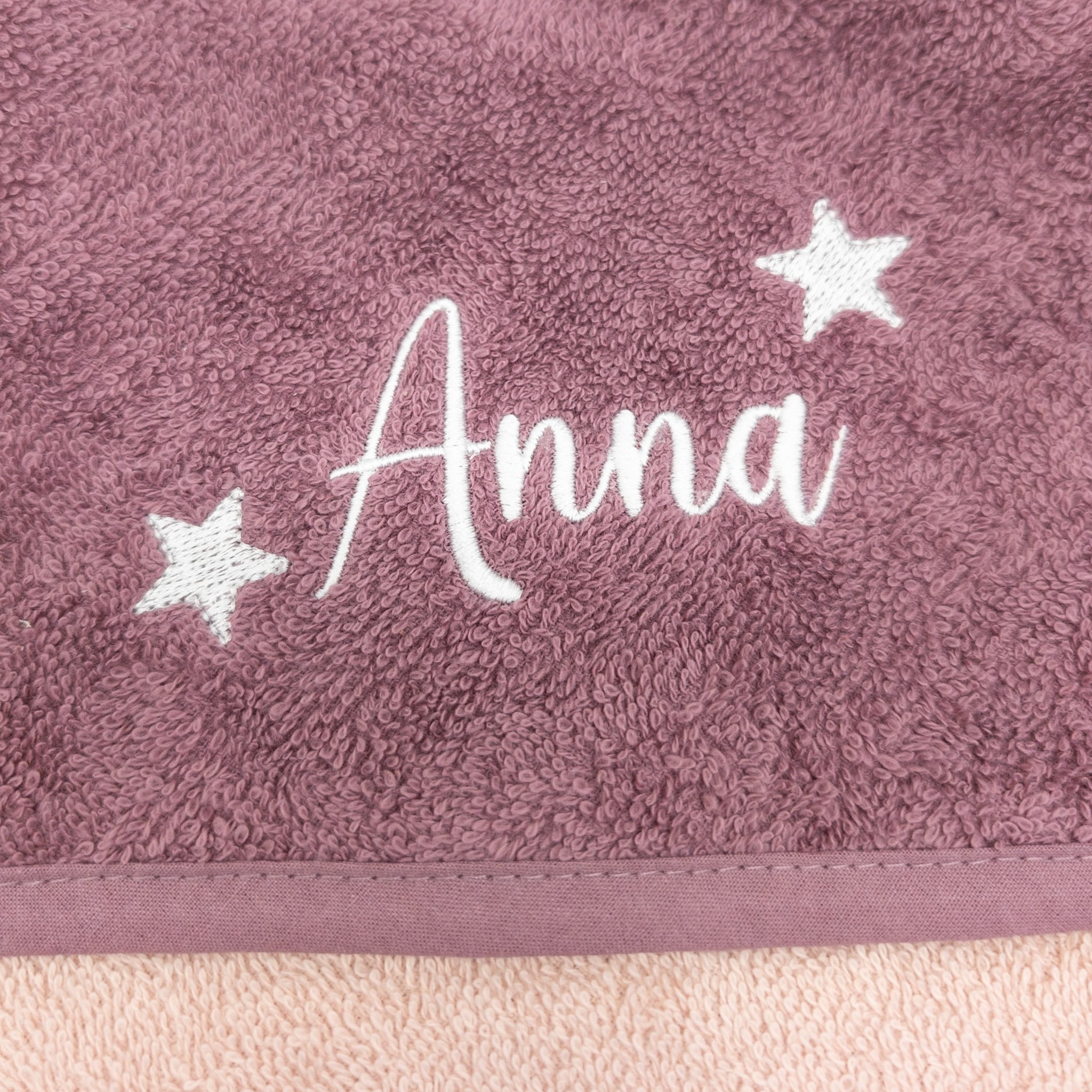 Kapuzenhandtuch bestickt mit Namen, Handtuch, 100x100cm personalisiert