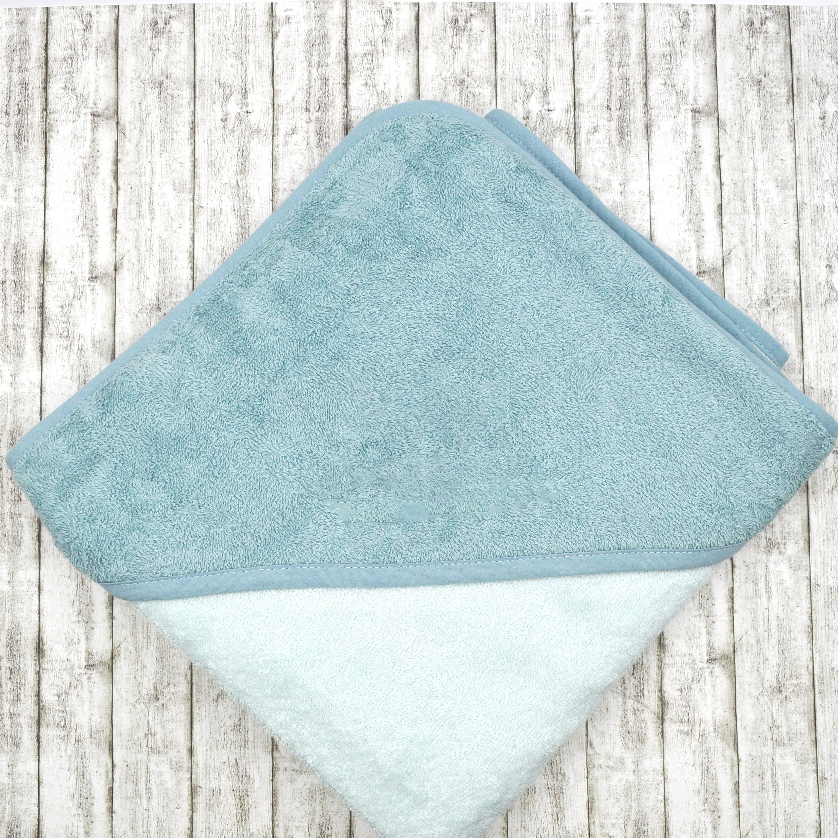 Personalisiertes Kapuzenbadetuch 100x100 cm für Babys & Kinder mit Fuchs – mit Wunschname, ideales Geschenk zur Geburt