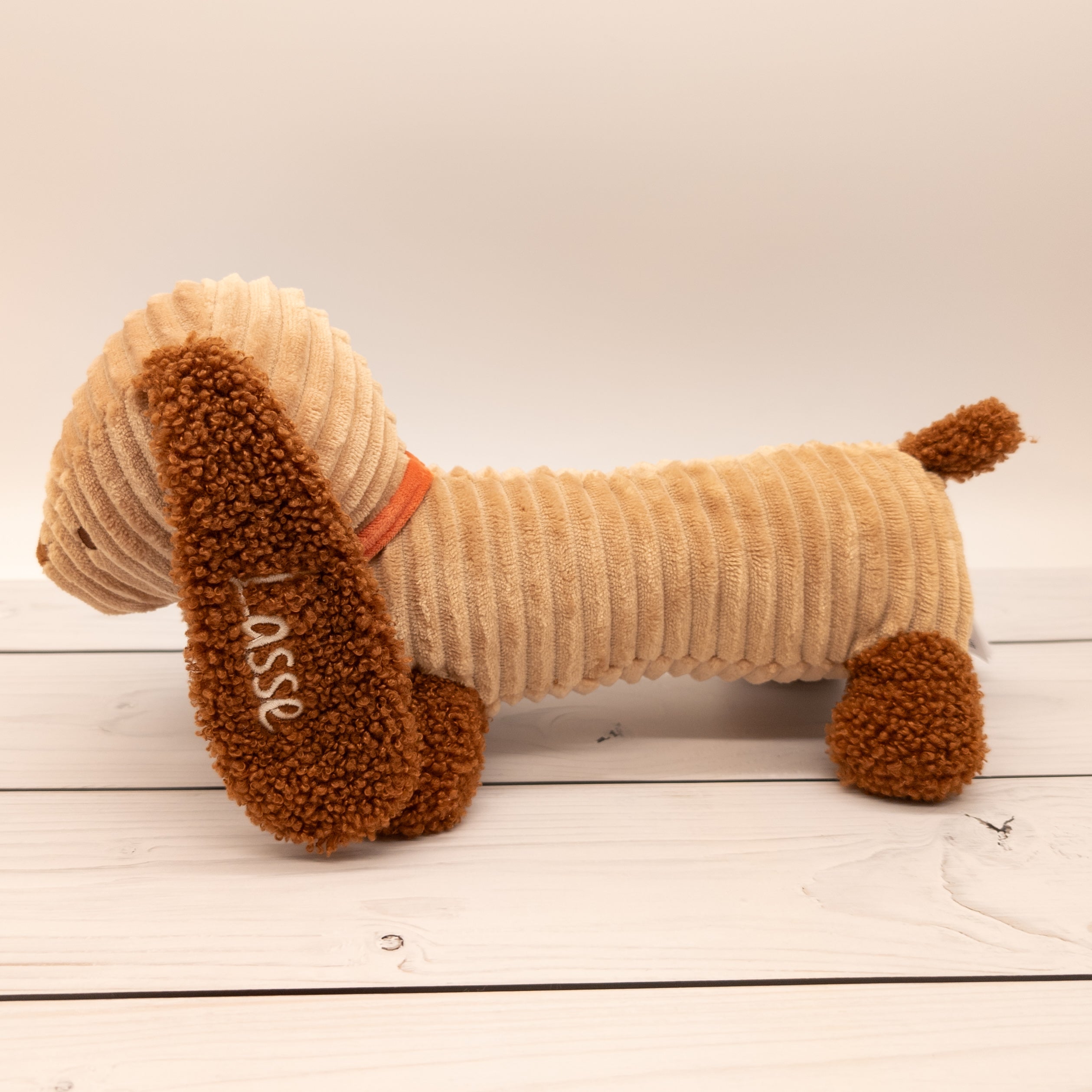 Personalisiertes Stoffdackel Kuscheltier mit Namen – Geschenk für Kinder & Hundeliebhaber – 35 cm Plüschhund – Deko Kinderzimmer