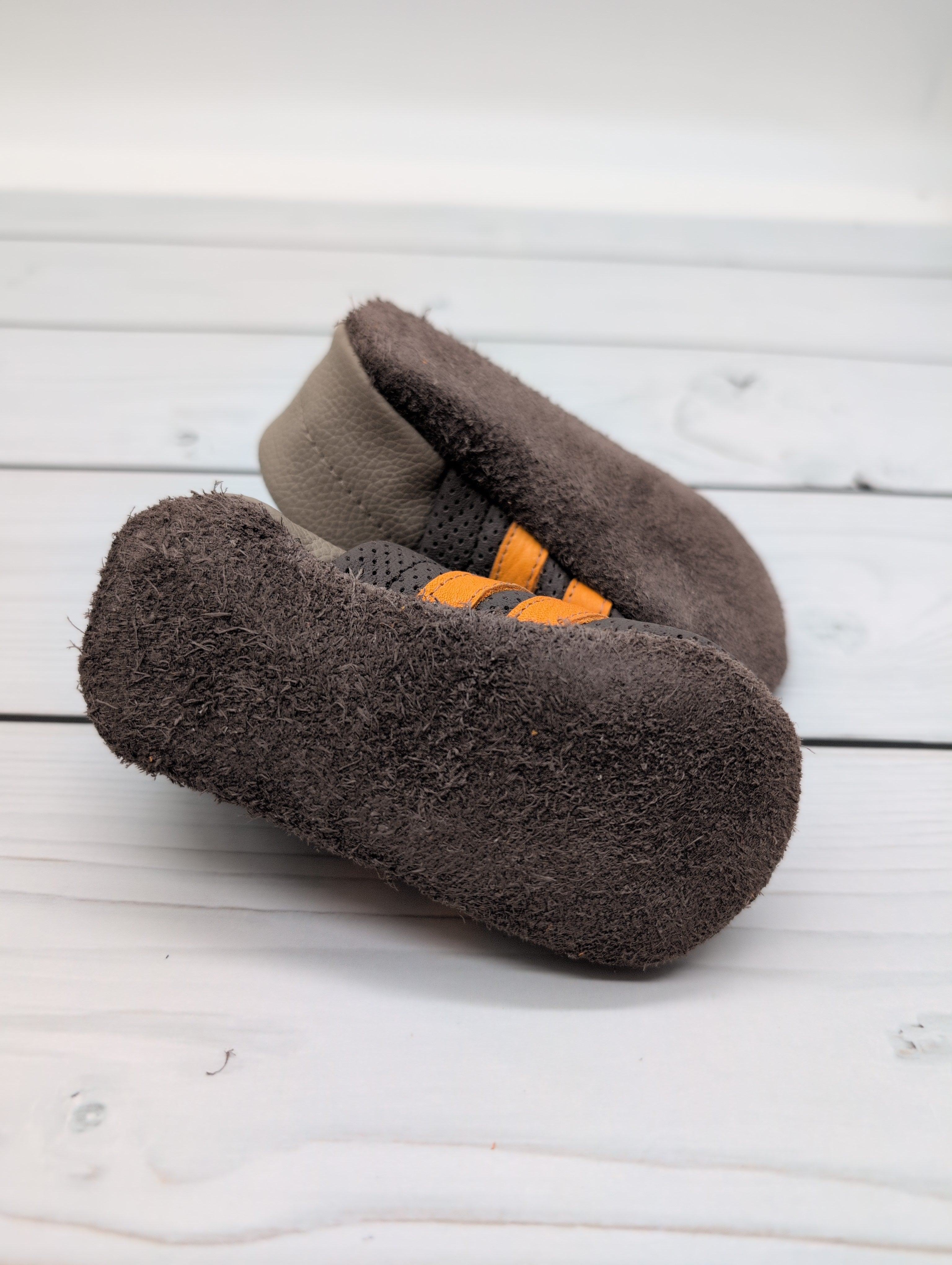 Sommer Krabbelschuhe in braun Größe 20 - so luftig wie Sandalen