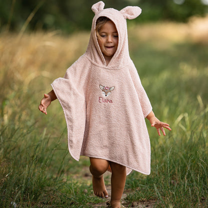 Badeponcho mit Wal und Namen - Tolles Must Have für die Badezeit (Kopie)