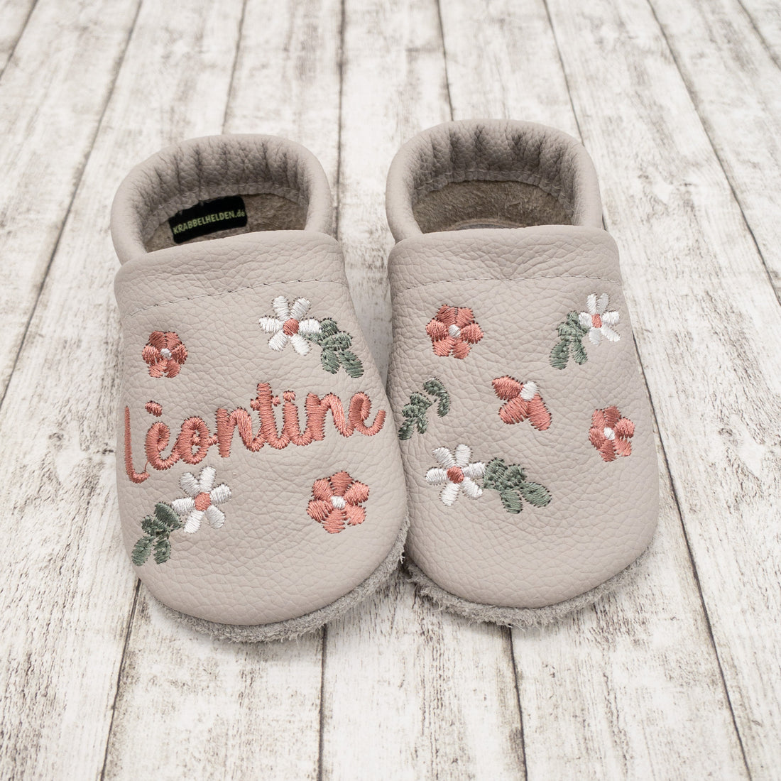 Krabbelhelden krabbelschuhe lauflernschuhe blumenmuster