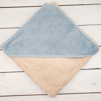 Personalisiertes Kapuzenhandtuch mit Stern-Regenbogen - Geschenk mit Namen