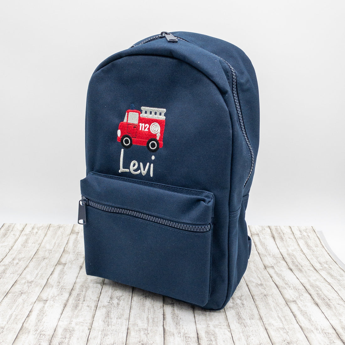 Personalisierter Kinderrucksack mit Name und Feuerwehr - Perfekt für den Kindergarten