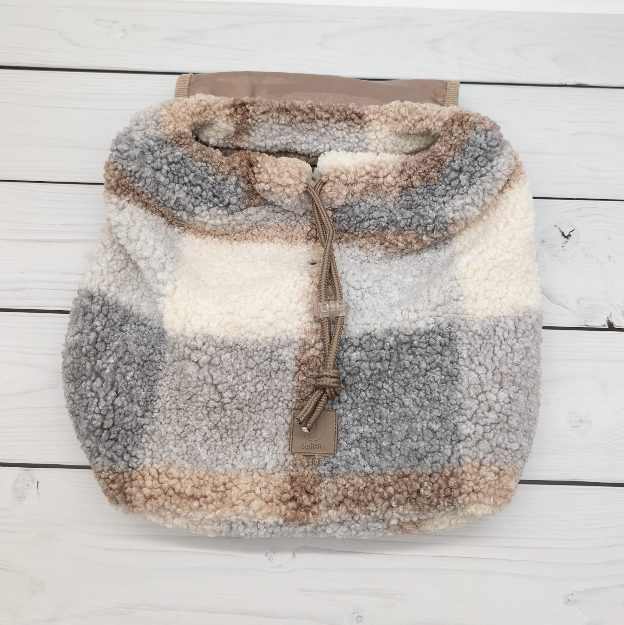 Teddy Kinder Rucksack kariert - personalisiert mit Namen - toller Kindergartenrucksack