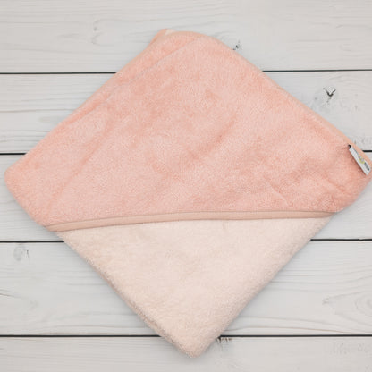 Personalisiertes Kapuzenhandtuch mit Blumen und Name - 100x100cm - das perfekte Geschenk zur Geburt