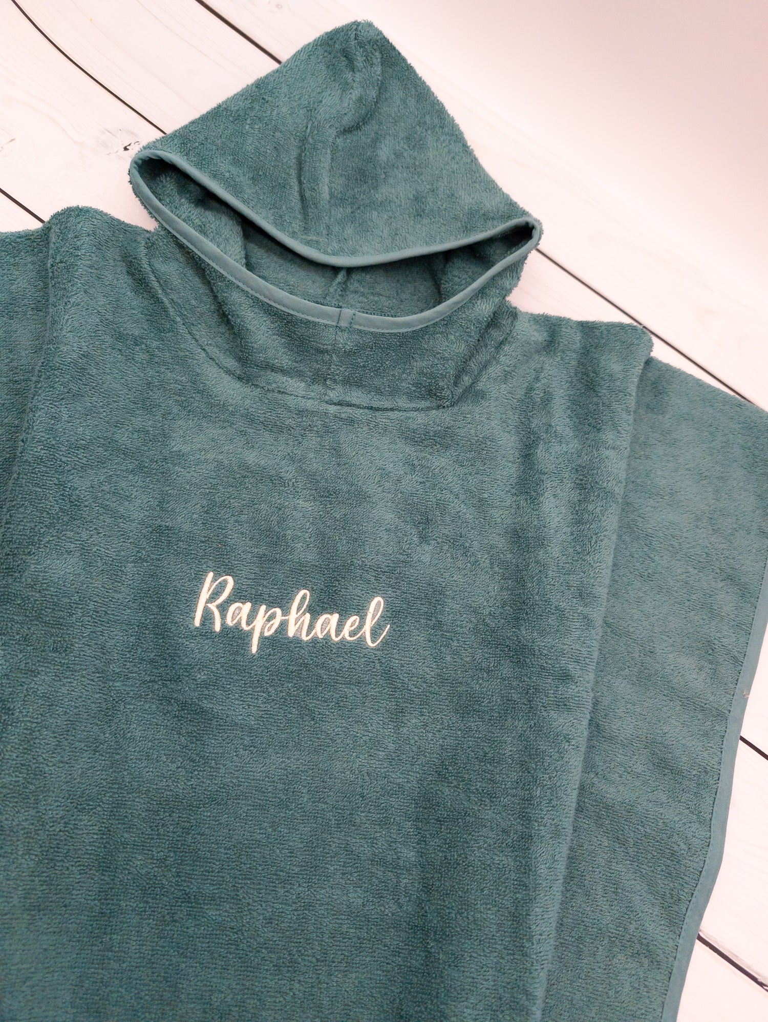 Badeponcho mit Name Badecape Kinderhandtuch Badetuch personalisiert