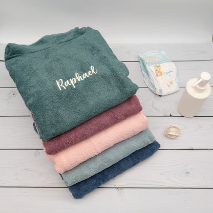 Badeponcho mit Name Badecape Kinderhandtuch Badetuch personalisiert
