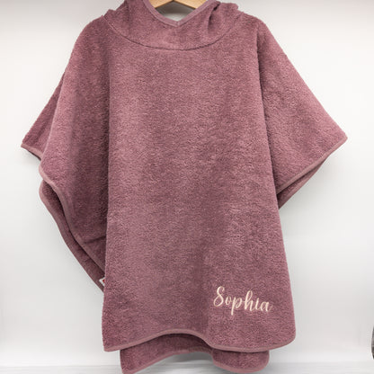 Badeponcho mit Hasenohren Badecape Kinderhandtuch Badetuch personalisiert