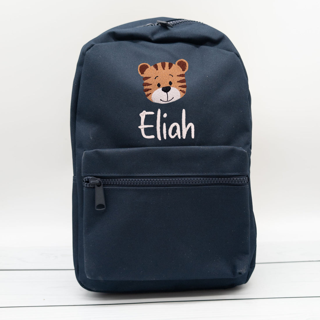 Kinderrucksack personalisiert mit Name und Tiger 6 Farben wählbar