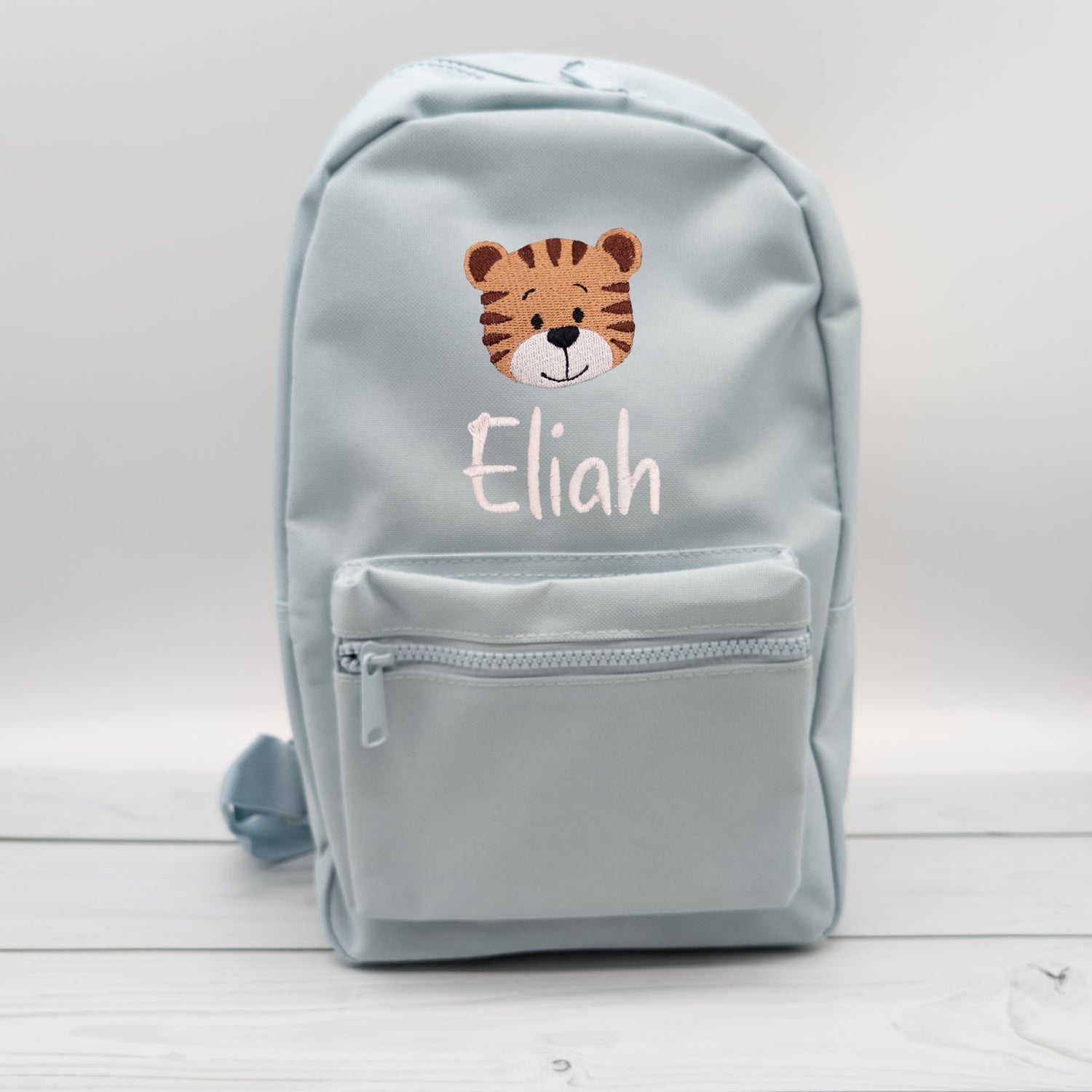 Kinderrucksack personalisiert mit Name und Tiger 6 Farben wählbar