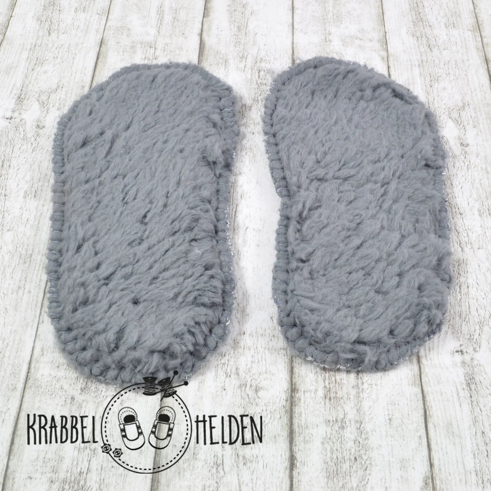 Teddysohle aus Biobaumwolle