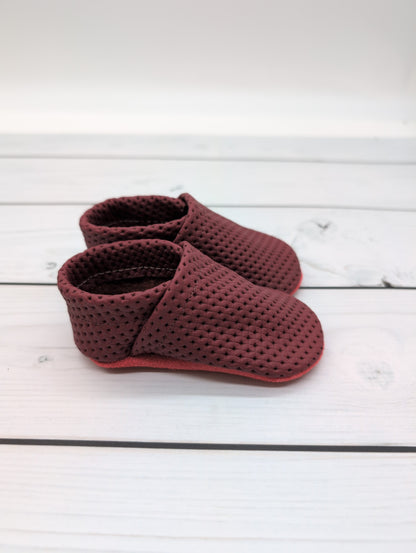 Sommer Krabbelschuhe in dunkelrot Größe 20 - wie Sandalen