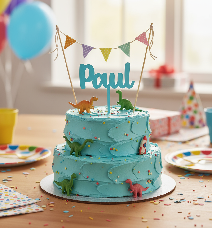 Caketopper mit deinem Wunschnamen