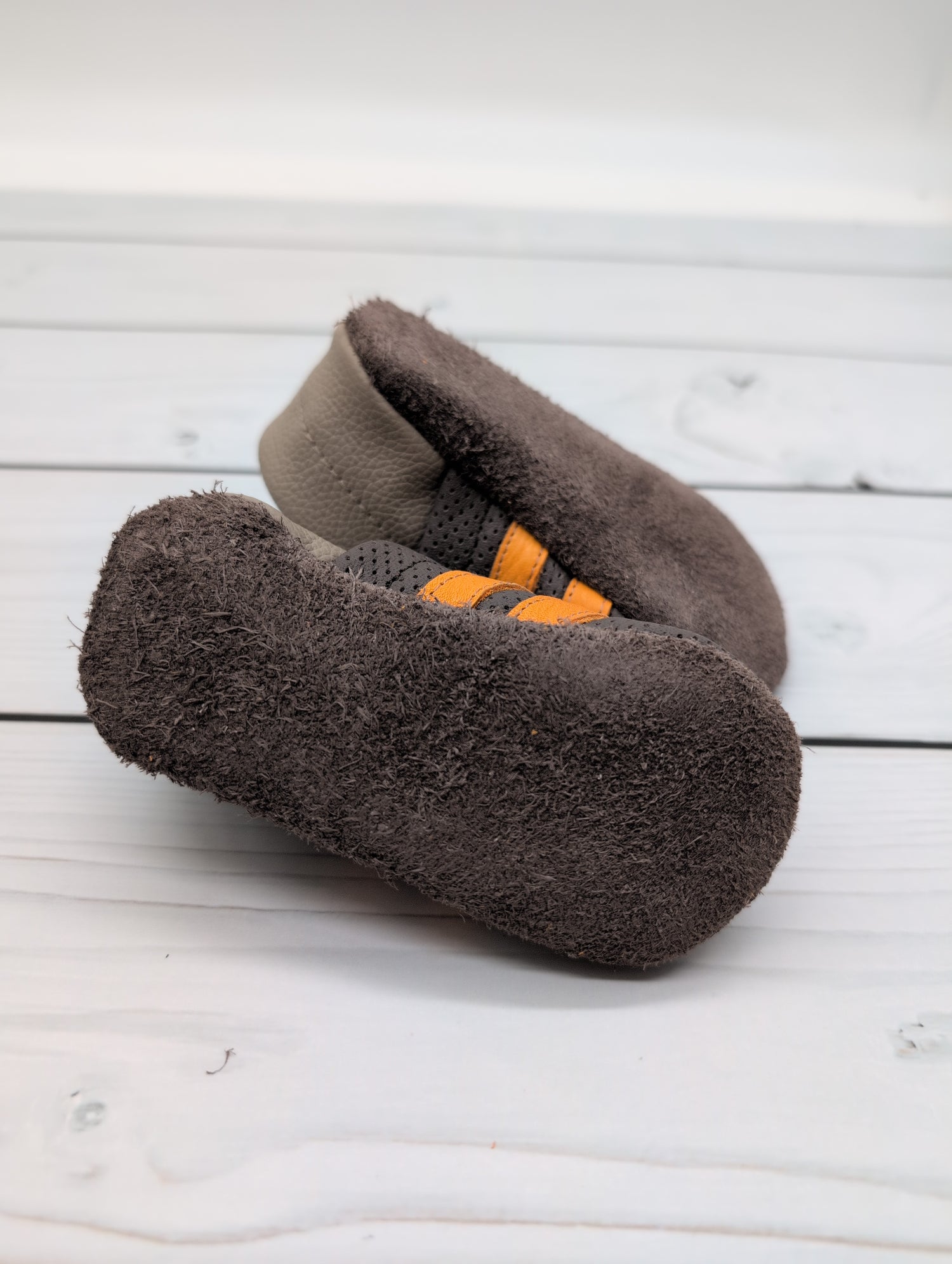 Sommer Krabbelschuhe in braun Größe 20 - so luftig wie Sandalen